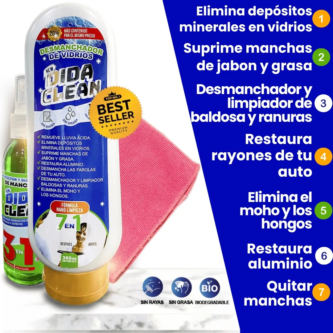 Desmanchador De Vidrios Dida Clean ®
