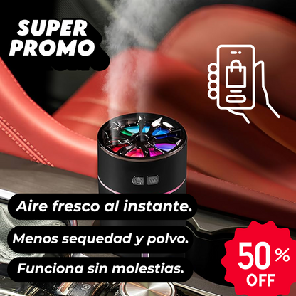 HUMIDIFICADOR ATRAX®  Elimina olores y refresca el aire mientras conduces.