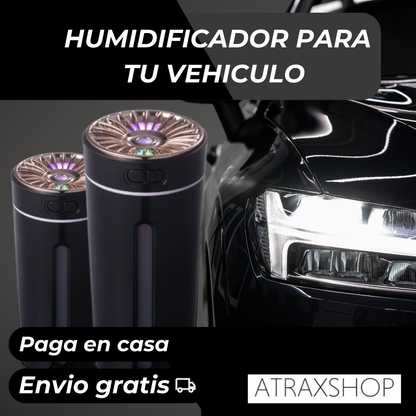 HUMIDIFICADOR ATRAX®  Elimina olores y refresca el aire mientras conduces.