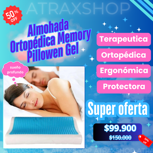 Almohada Ortopédica Memory Pillowen Gel